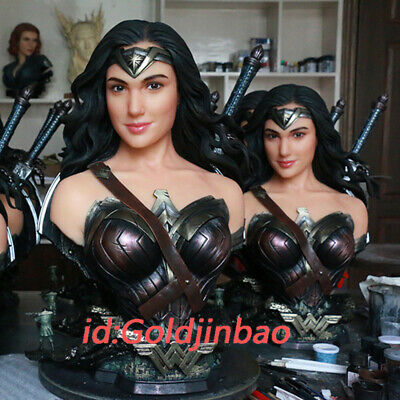 Wonder Woman Gal Gadot 1/1.5 Ploystone Bust by HanJiangXiaoShe Studio In Stock