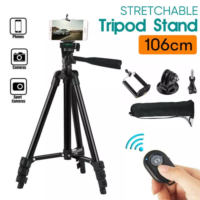 Tripod Stand Mount for Digital Camera Phone Holder iPhone DSLR SLR Video Live UK