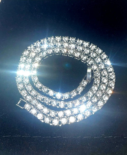 KEMUZ Iced Out Cuban Chain Set - Halskette & Armband Mit Zirkonia Steinen