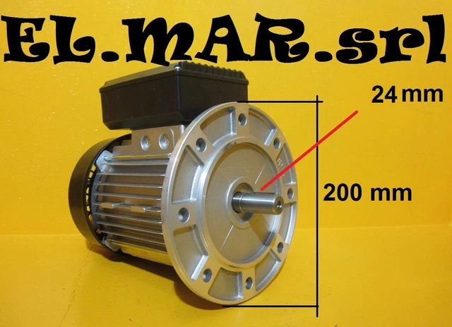 Motore Elettrico Monofase 230V 4 Poli 1400 Giri 90L4 Kw 1.5 B3 ML - Foto 8