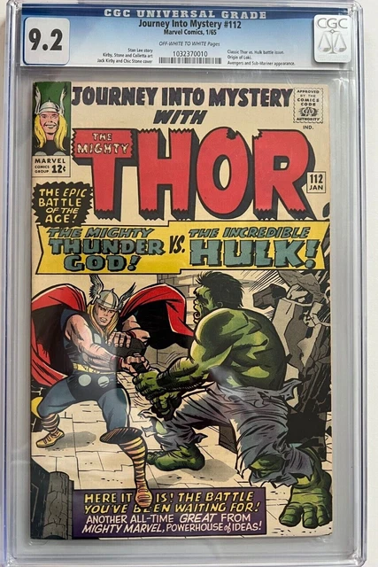 Journey Into Mystery the Mighty Thor vs Hulk #112 CGC 9.2