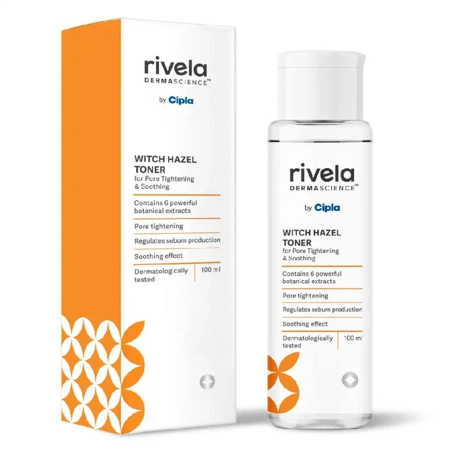 Rivela Dermascience Hamamelis Cara Tónico Por Cipla Para Poros Apriete 100ml FS