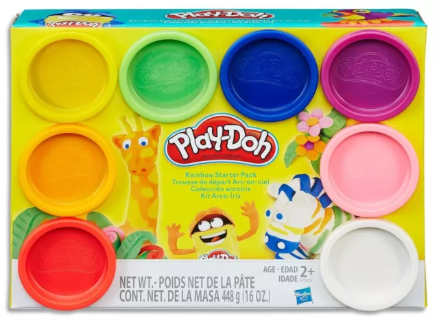 Play-Doh Rainbow Starter Pack inc 8 Tubs of Dough - Creative Kids Toys - Ages 2+