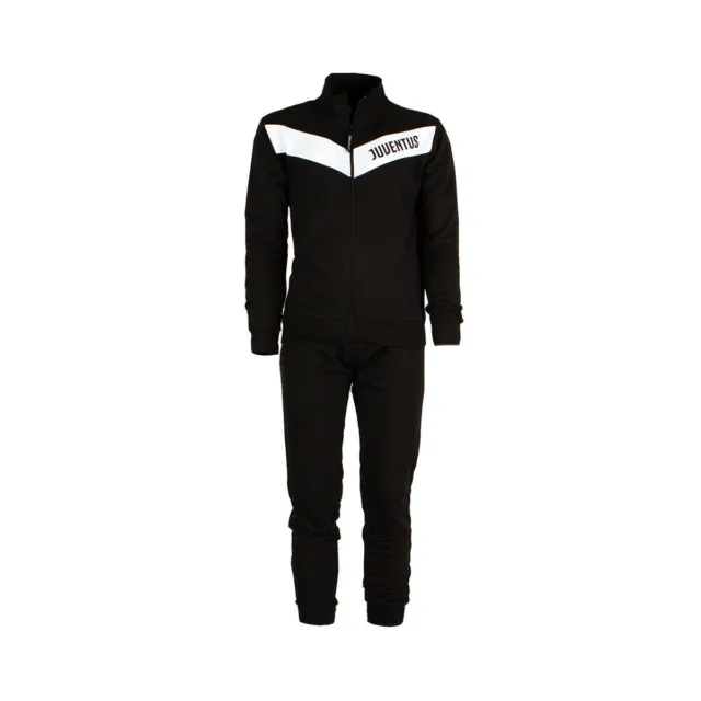 Pigiama Tuta ragazzo invernale F.C. Juventus ufficiale Felpa JF201045 Nero X218