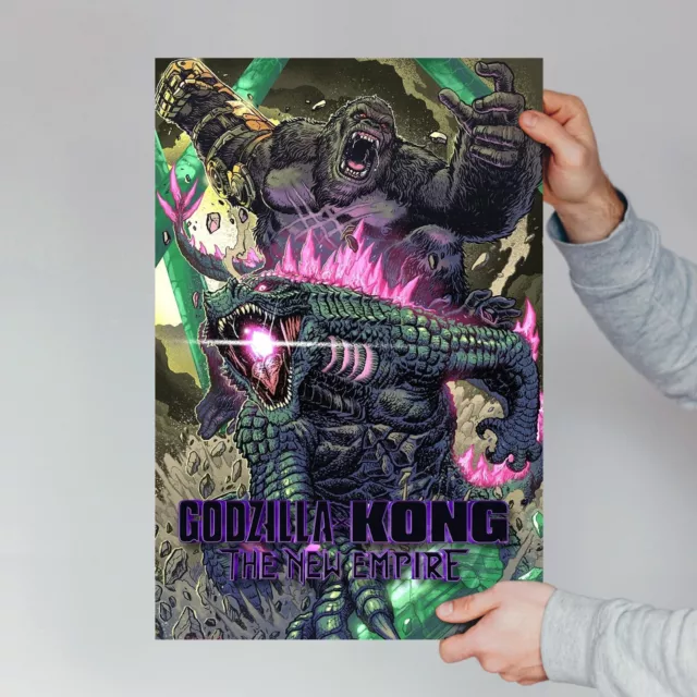 GODZILLA X KONG: THE NEW EMPIRE movie poster - Promo Version - Wall Art Decor