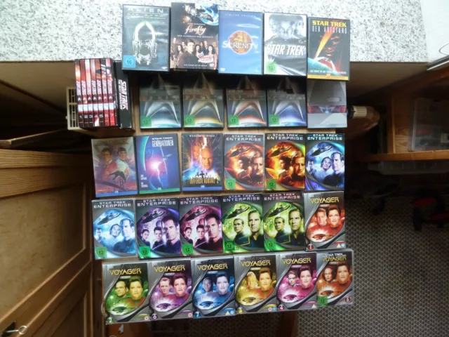Star Trek TNG Enterprise Kinofilme Firefly Serenity Alien DVD Sammlung Konvolut