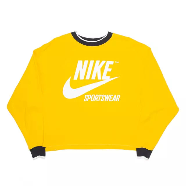 Felpa NIKE donna abbigliamento sportivo gialla S