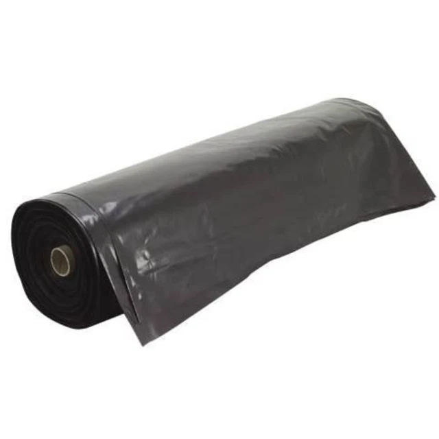 Plastic Sheeting Roll 10 X 25 Ft Black 3 Mil Drop Cloth Duty Polyethylene-Cover