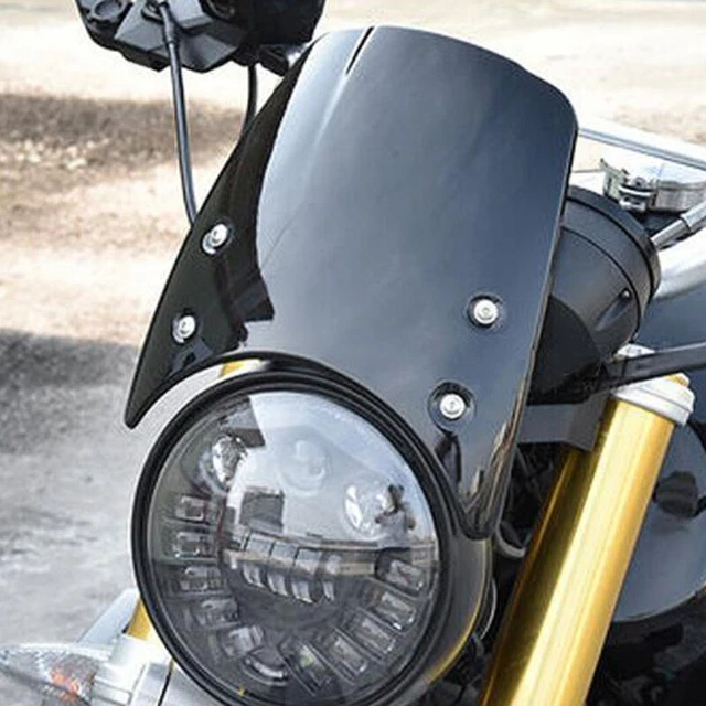 Universal Motorcycle Windshield Windscreen W/ Mount Bracket Set
