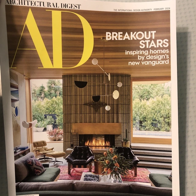 ARCHITECTURAL DIGEST MAGAZINE February 2024 Breakout Stars New Vanguard