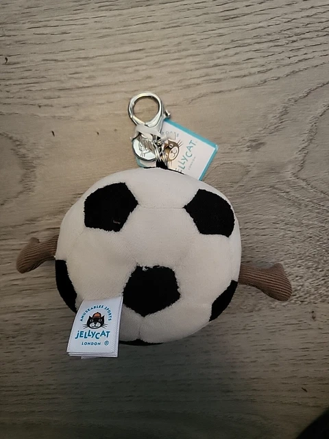 JELLYCAT AMUSEABLE SPORTS Football Bag Charm £10.00 - PicClick UK