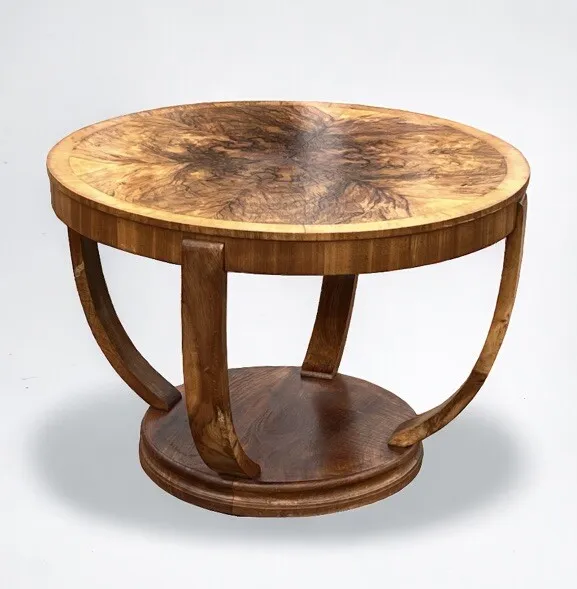 Art Deco Walnut Side Table, Coffee Table, Lamp Table.