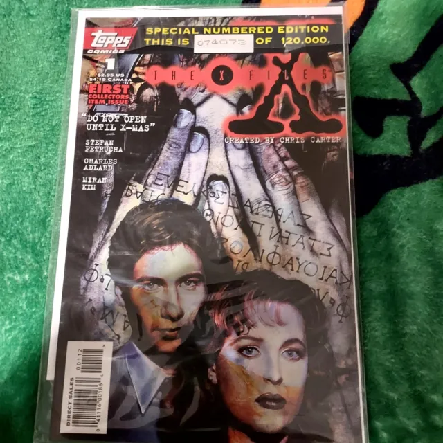 Topps Comics The X Files First Collector's Item Issue Numbered