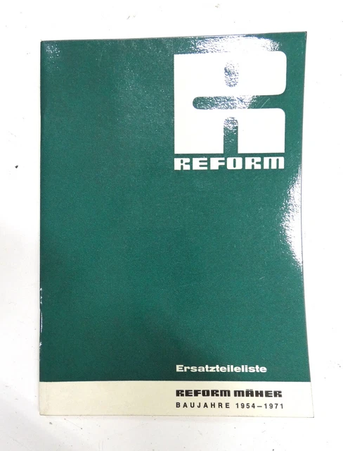 Reform power mower falciatrice 1954-1971 elenco delle parti