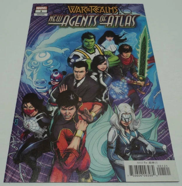 WAR OF THE REALMS NEW AGENTS OF ATLAS #1 RARE ZIRCHER VARIANT CVR (Marvel) (VF-)