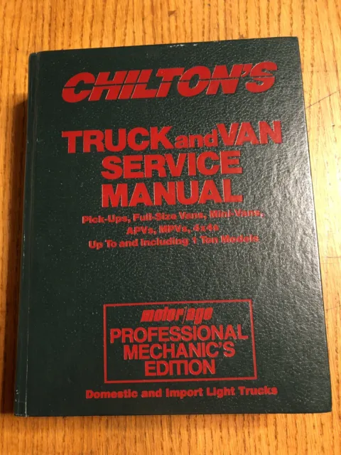 Chevy Dodge Pick-up Truck 1986-1990 Tune-up Shop 1 Service Repair Manual Book 89
