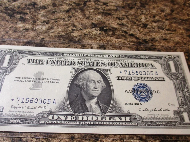 Series 1957-A $1 Silver Certificate Star Note Cu  0305  A