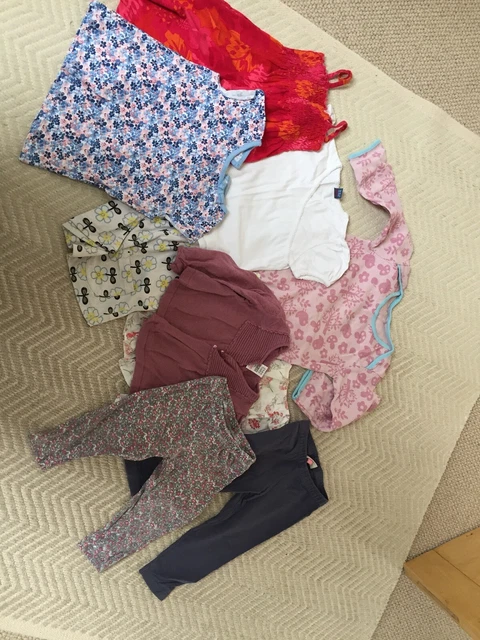 Girls clothes bundle 18-24 months 2 Years Tops Leggings Cardigan Babygro