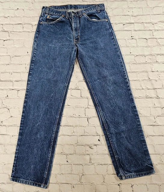 Levi's 505 Orange Tab Jeans Regular Straight Leg VINTAGE 90's MENS SIZE 33X32