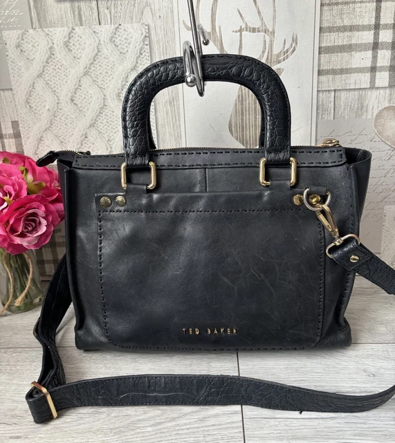 TED BAKER HANDBAG Hickory Stab stitch East West Tote Leather Oxblood RRP 229 74.99 PicClick UK