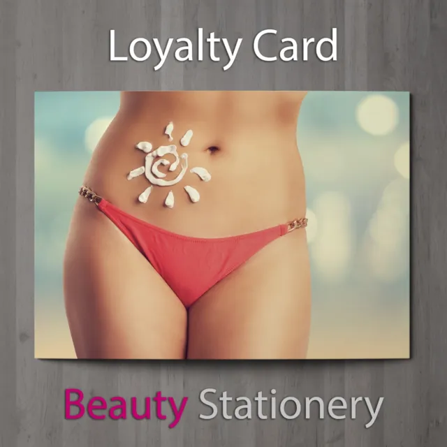 Loyalty Card Beauty Salon Spray Tan Tanning Spa Treatment Sun A8 Mini