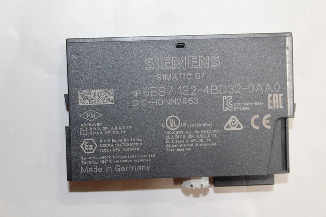 Siemens Simatic ET200S Digitale Ausgabe 4DO DC24/2A  6ES7 132-4BD32-0AA0