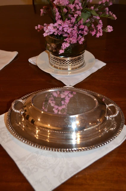 Best for serving up dinner this Silver Serving Dish