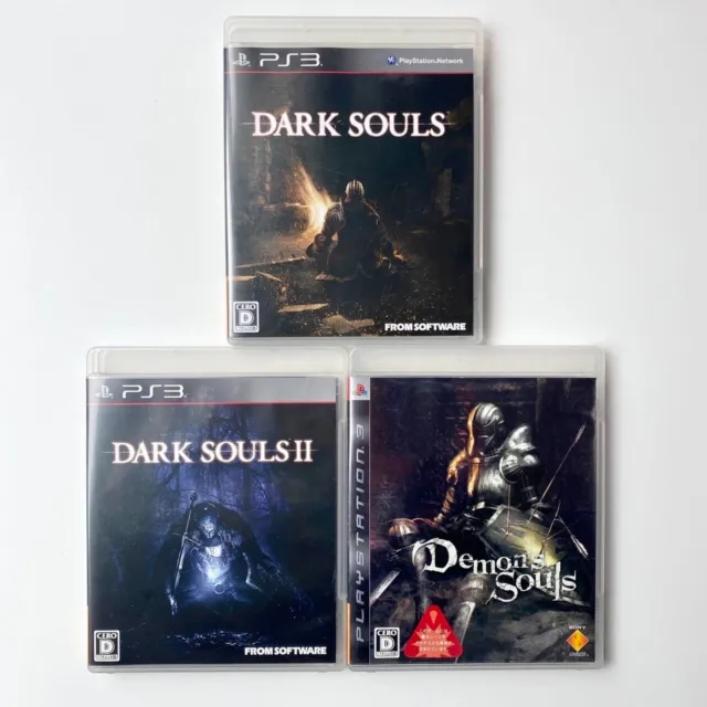 PS3 Dark Soul & Dark Soul 2 & Demons Souls Playstation 3 Sony lot 3 Japan