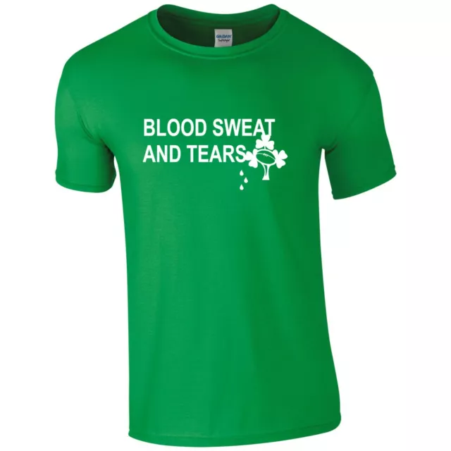 Ireland Blood Sweat and Tears Rugby Nations 6 T Shirt Kids