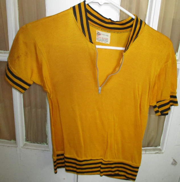 Vintage Felco New York Boys Medium Pullover Shirt with Zipper