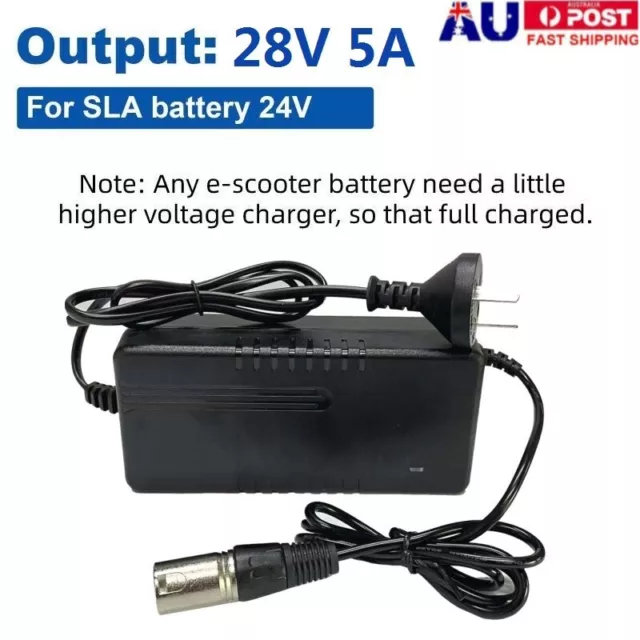 24v 5 amp 5A Heavy Duty 12AH-80AH Mobility Scooter Wheelchair Battery Charger