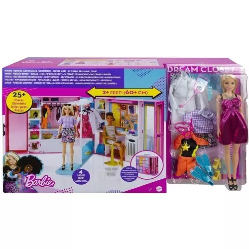 Armadio Dei Sogni Di Barbie Con Bambola Originale Mattel Gbk10 Promozione