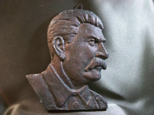 Busto comunista sovietico di Joseph Stalin Figura russa della parete del...
