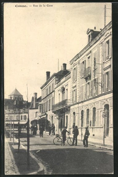 CPA Cosne, Rue de la Gare