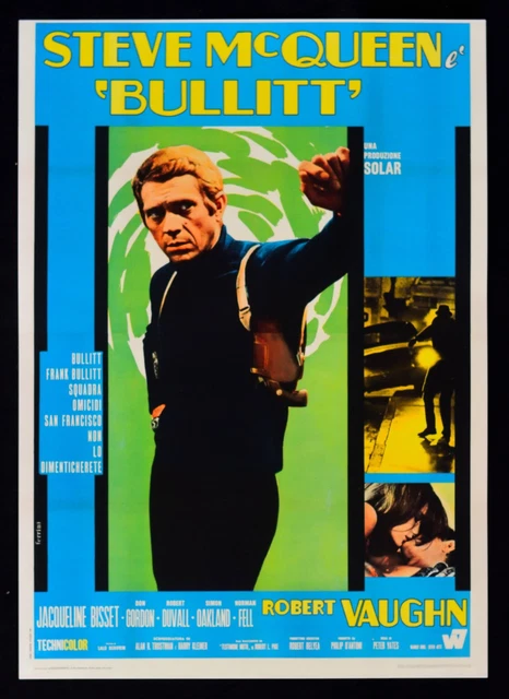 Affiche Bullitt Steve Mcqueen Peter Yates Robert Vaughn Gun CAT2