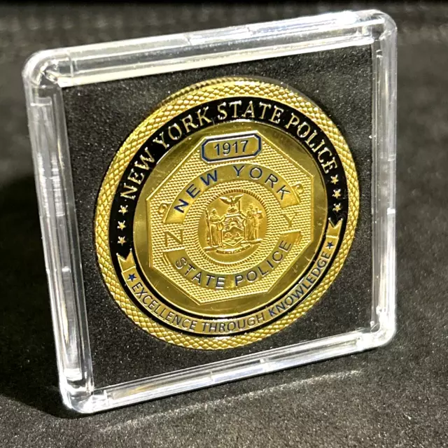 NEW YORK STATE POLICE  NYSP Challenge Coin INCLUDES CASE!