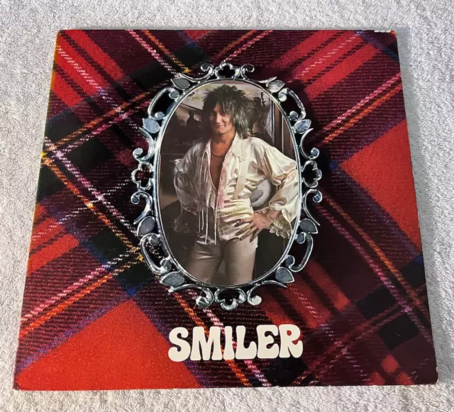 ROD STEWART: "Smiler": 1974 VINYL LP: GATEFOLD COVER + CARDBOARD INNER: EX/VG+