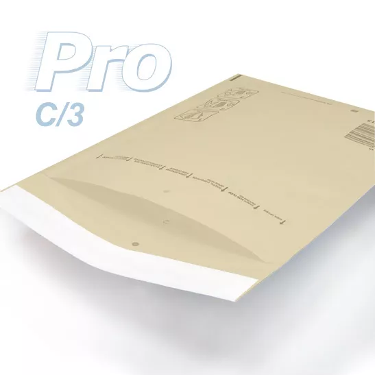 5 Enveloppes à bulles *MARRON* gamme PRO taille C/3 format utile 140x215mm