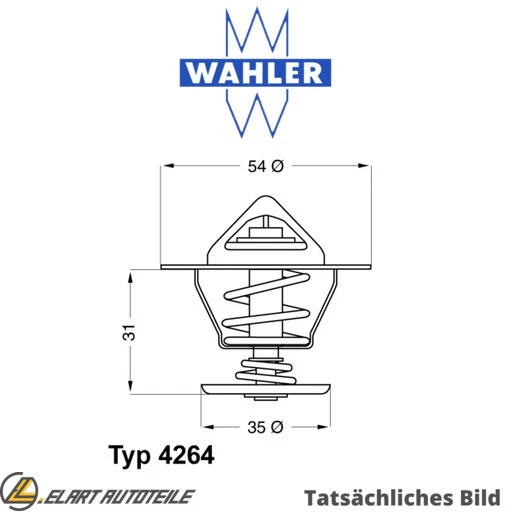 Behr Thermot-tronik TM45100D - Termostato Mappa Per Liquido Refrigerante