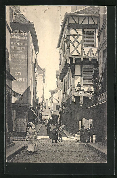 CPA Chalon-sur-Saone, Rue St-Vincent 1908
