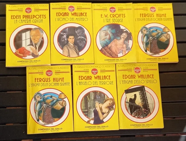 7 Volumi Il Giallo Economico Classico Gruppo Newton Anni 80/90