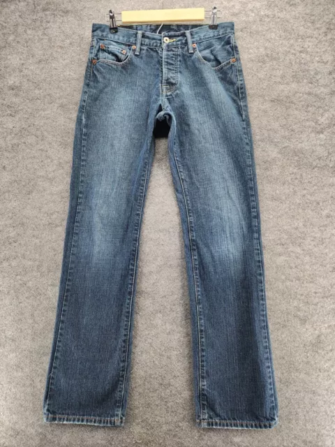 Lucky Brand Jeans Womens 30 Slim Straight Blue Denim Mid Rise