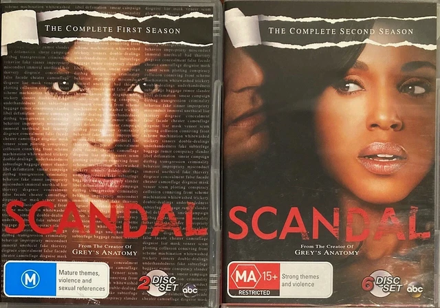 Scandal : Season 1 & 2 (DVD, 8-Disc Set)