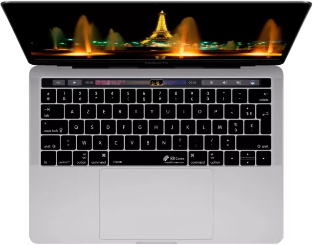 Tastatur-Abdeckung Skin Cover Deutsch auf Französisches Layout für MacBook Pro