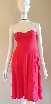 Victoria's Secret Madi Strapless High Low Bra Top Dress Push Up flared midi