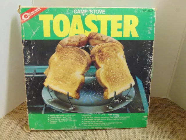 Vtg 1987 Coghlan's Camp Stove Toaster w/ Original Box