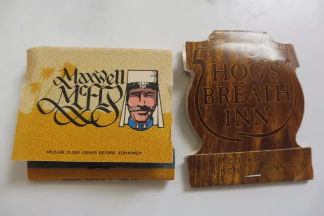Vintage Unstruck Foreign Legion Mcflys Hogs Breath Inn Carmel Ca Matchbook Rare