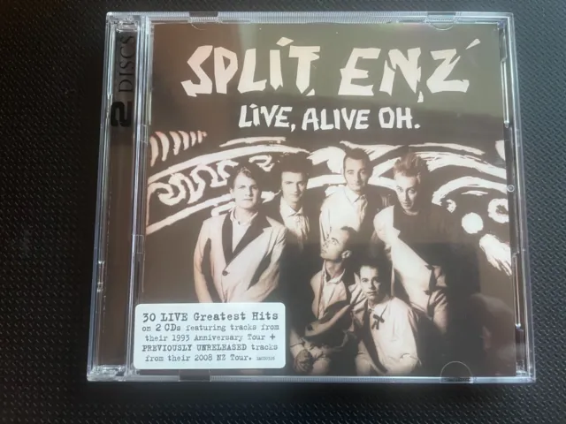 Split Enz - Live Alive Oh - Double Live CD -  1993 and 2008 gigs - Rare 