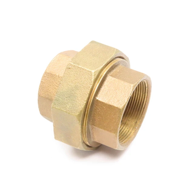 Siam 2" NPT Brass Pipe Union 125 PSI