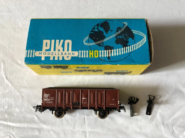 2 Wagons Tombereau PIKO HO – 5/6410/070 – SGW Et SNCF – Transport Minerais